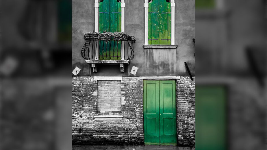 Venetian Green Shutters